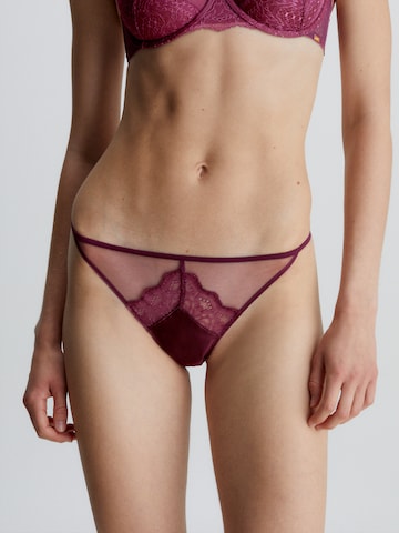 Slip Calvin Klein Underwear en rouge : devant