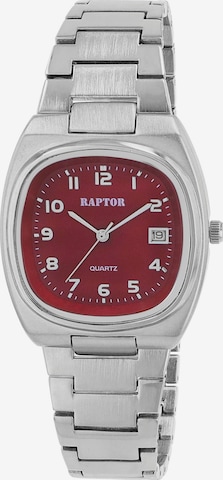 Raptor Analog Watch 'Datumsanzeige' in Silver: front