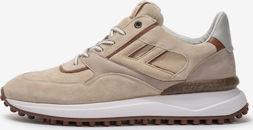 Sneaker bassa 'Noppi 38' di Floris van Bommel in marrone: frontale