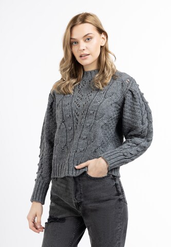 Pull-over DreiMaster Vintage en gris : devant