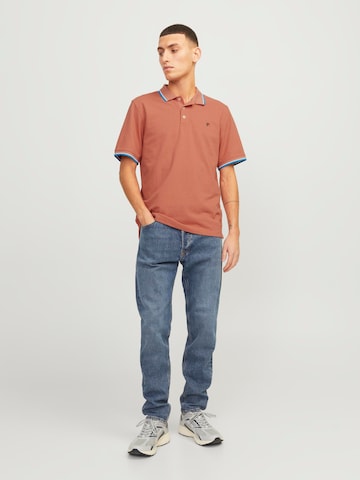 JACK & JONES Regular fit Shirt 'Bluwin' in Orange