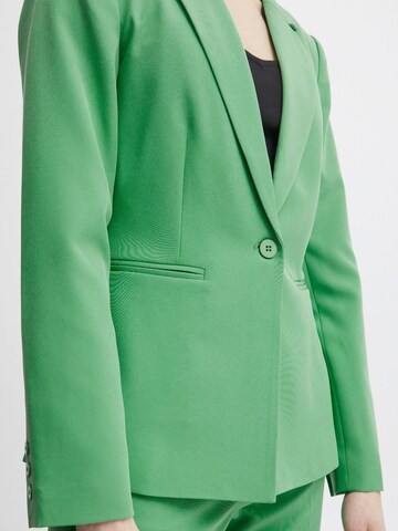ICHI Slimfit Blazer 'Lexi' in Grün