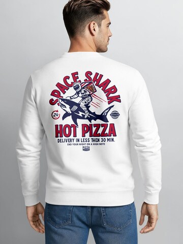 Maglietta Uomo Neverless Backprint Pizza Lovers Club - Cotone, Stampa Posteriore, Streetwear, Taglie Forti