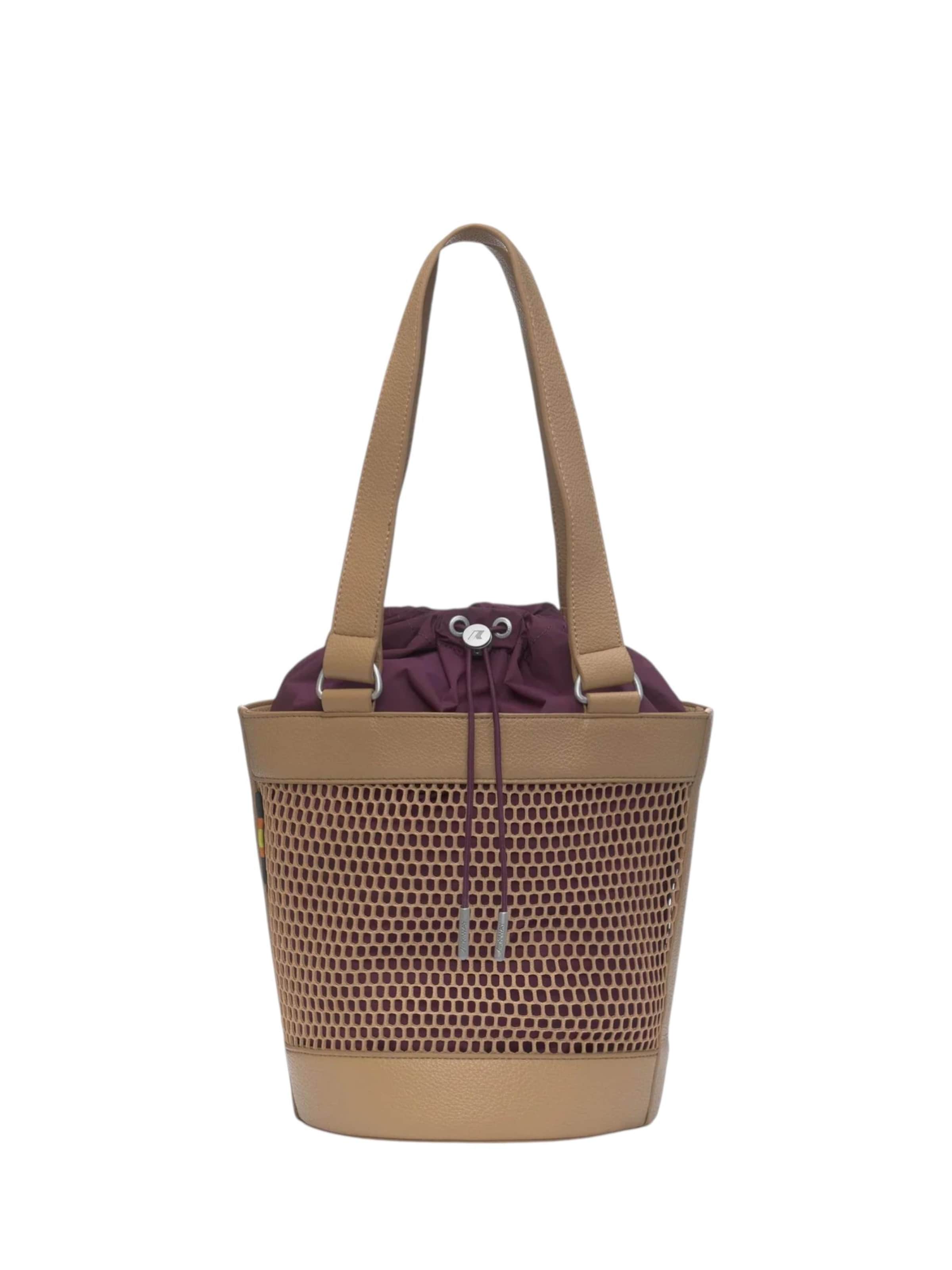 K-Way Crossbody Bag in Brown: front