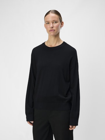 Pull-over 'THESS' OBJECT en noir : devant