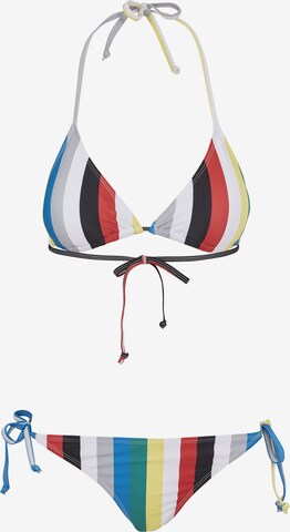 Urban Classics Triangel Bikini in Mischfarben: predná strana