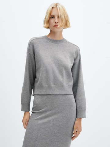 MANGO Sweater 'GIZMO' in Grey: front