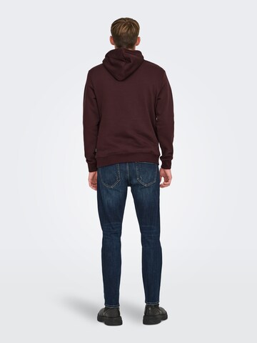 Only & Sons Sweatshirt 'ONSCONNOR' in Rot