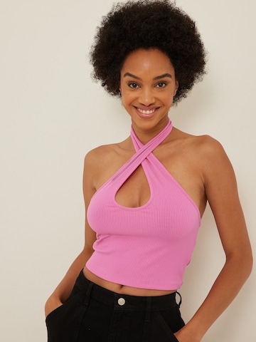 NA-KD Top in Roze: voorkant