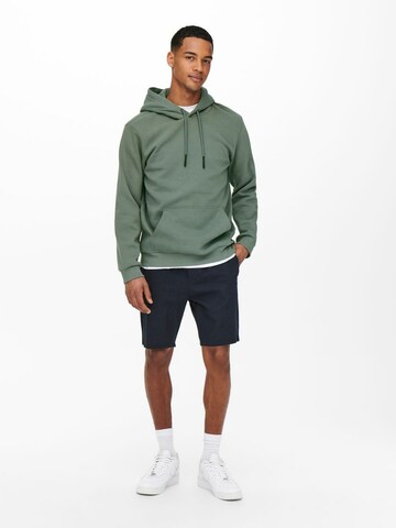 Only & Sons Regular Fit Sweatshirt 'Ceres' in Grün