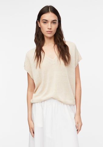 Pull-over COMMA en beige : devant