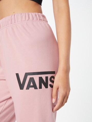 VANS Tapered Pants 'Take it easy' in Pink