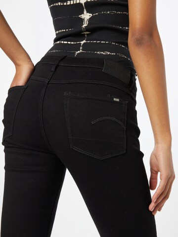 G-Star RAW Skinny Jeansy w kolorze czarny