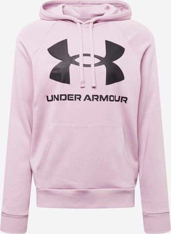 UNDER ARMOUR Sportovní mikina – pink: přední strana