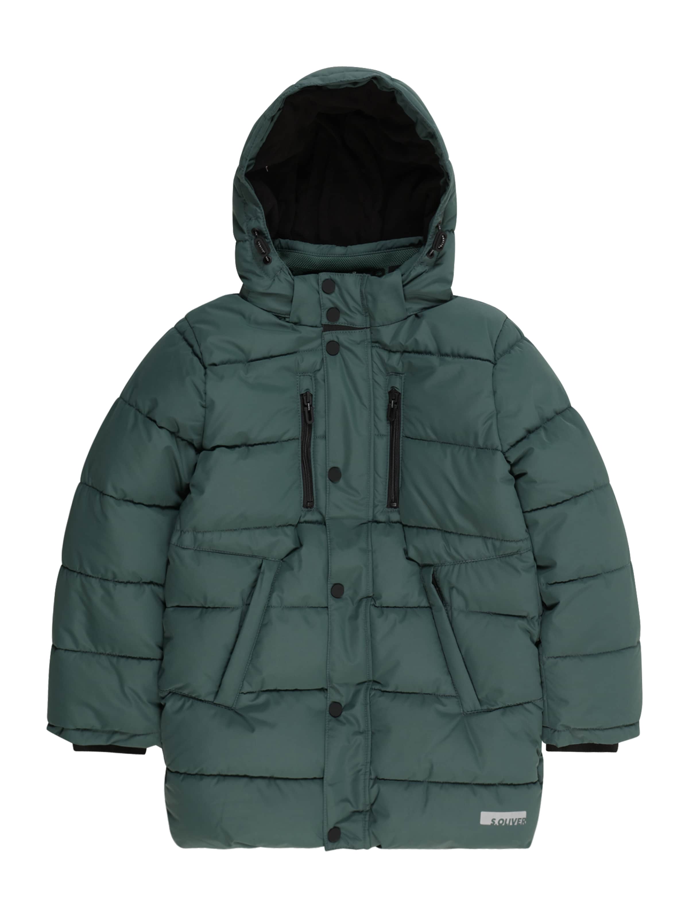 s.Oliver Zimní bunda – zelená: přední strana