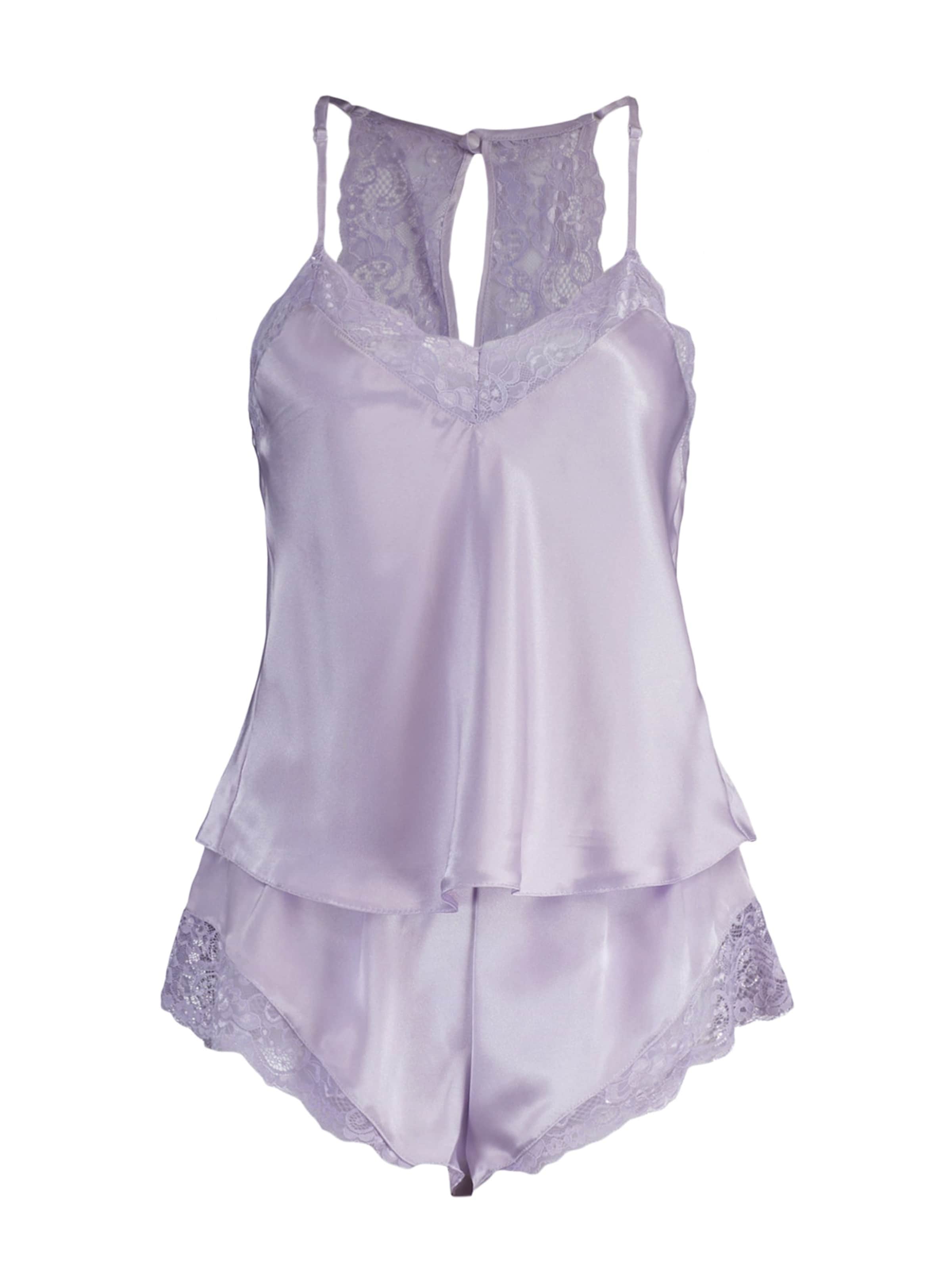 Trendyol Pyžamo – fialová: přední strana