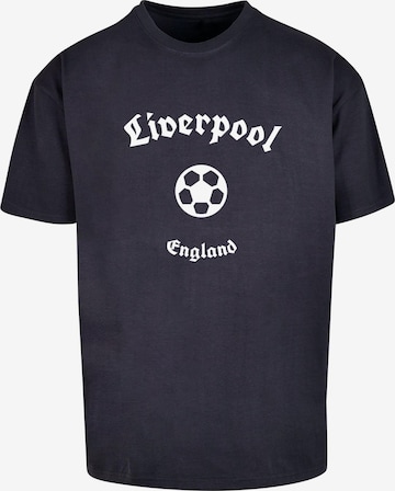 T-Shirt 'Liverpool X' Merchcode en bleu : devant