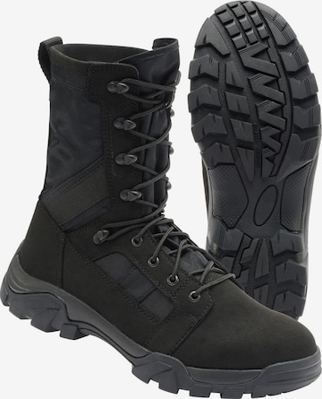 Bottes à lacets 'Defense' Brandit en noir : devant