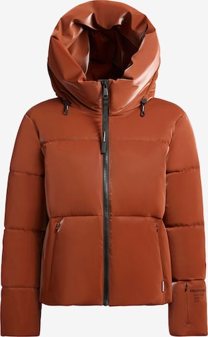 khujo - Casaco de inverno 'AUDREY SHINY' em laranja: frente