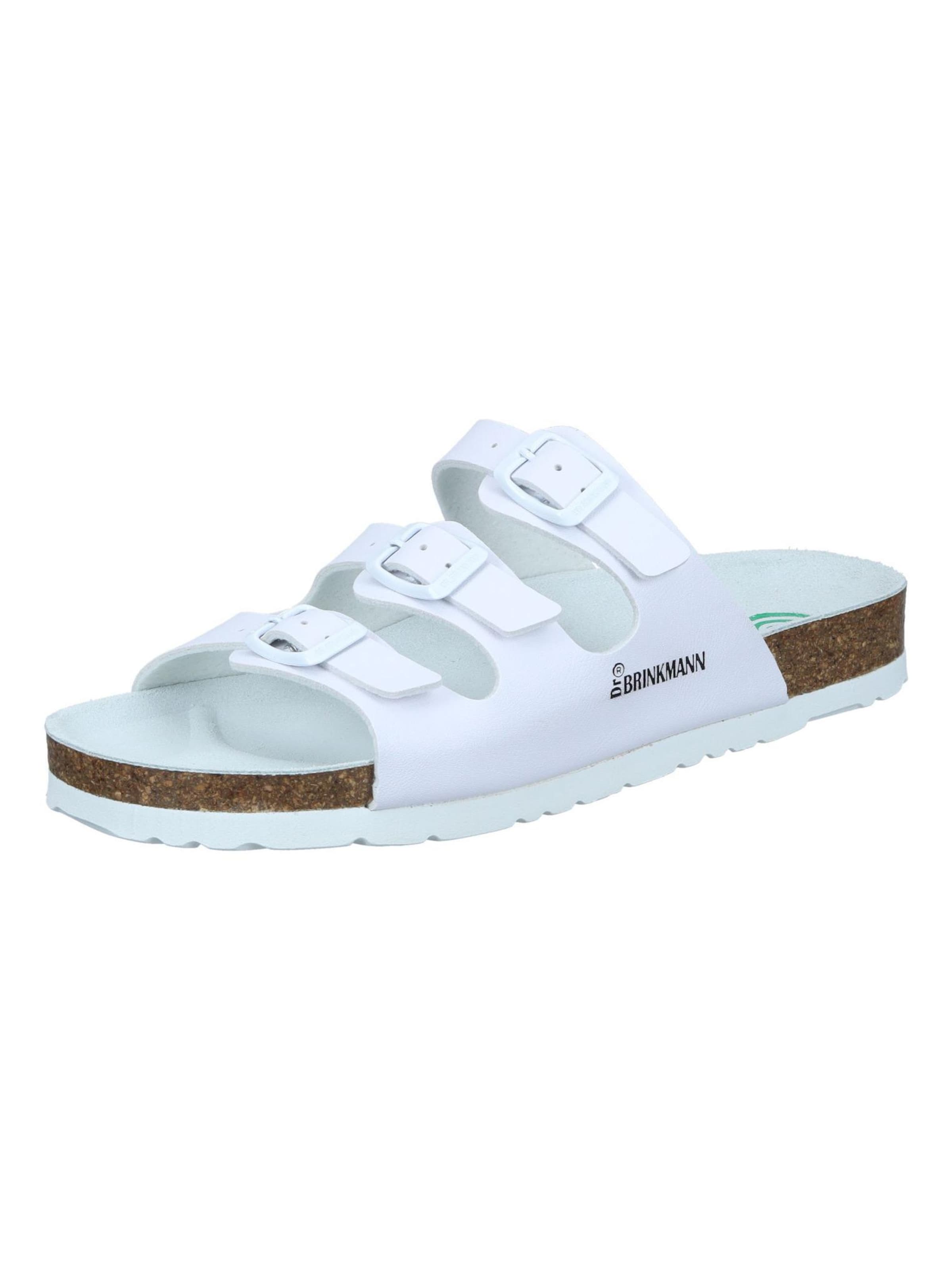 DR. BRINKMANN Mules 'Pantoletten NOVELDA' in White: front