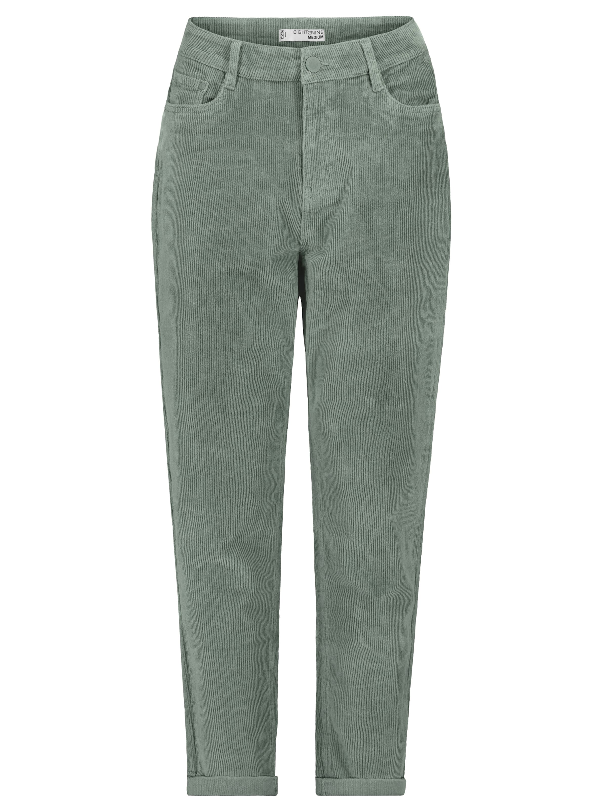Eight2Nine Regular Pants in Green: front