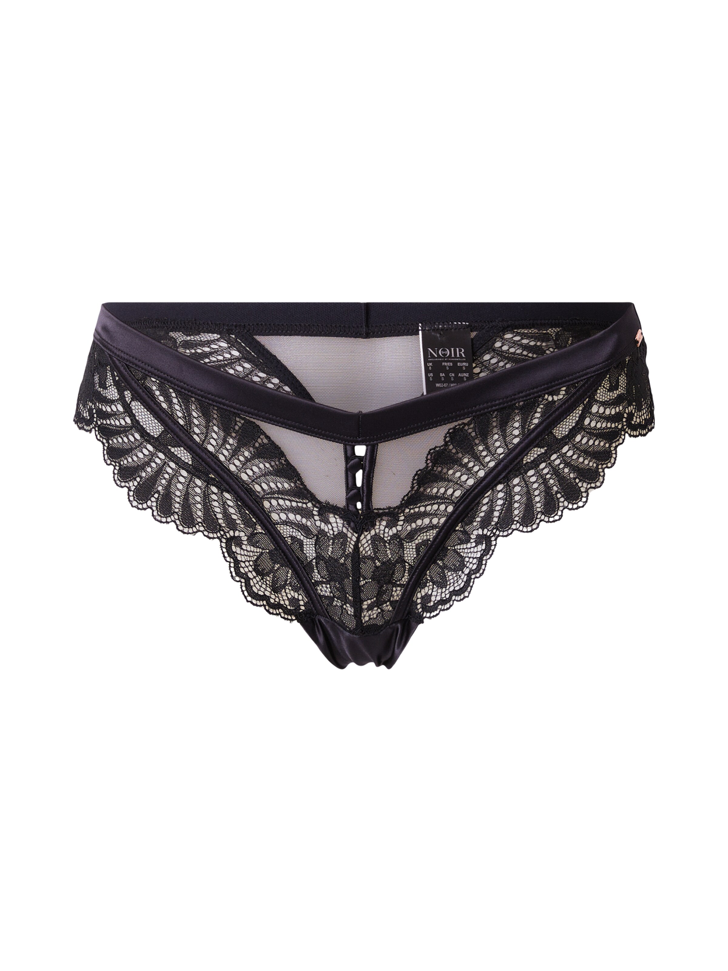 Hunkemöller Stringid 'Amelia', värv must: eest vaates