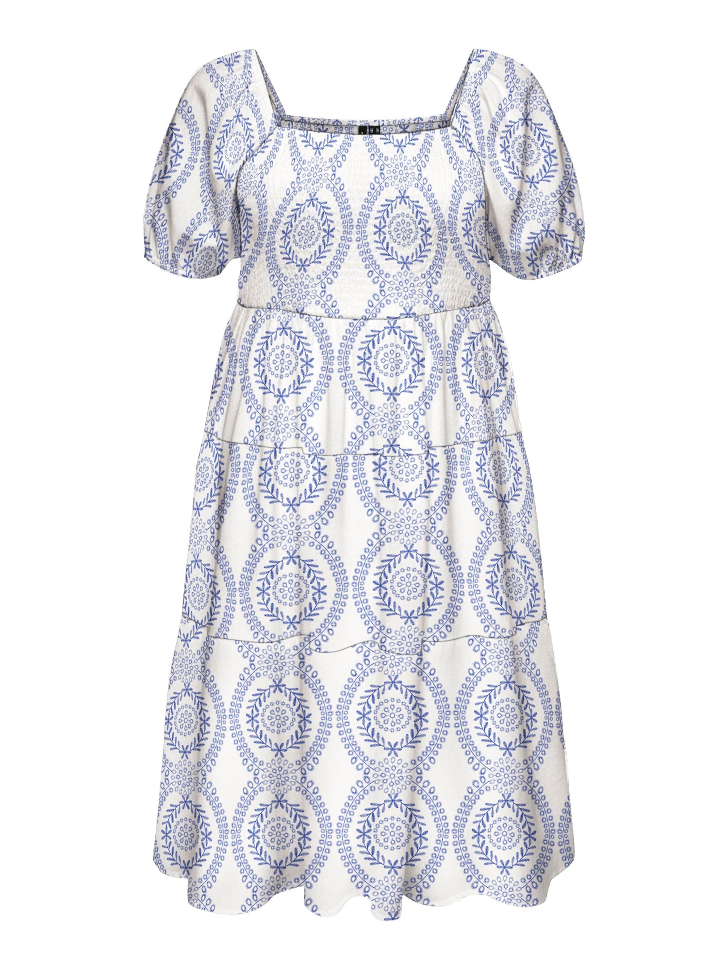 Abito 'VMCrokaya' di Vero Moda Curve in bianco: frontale