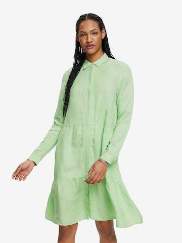 ESPRIT Shirt Dress in Green: front