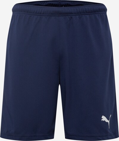 PUMA Sportbroek 'TeamRise' in de kleur Navy / Wit, Productweergave