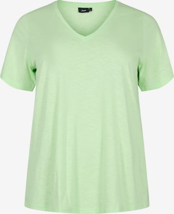 Maglietta 'Brea' di Zizzi in verde: frontale