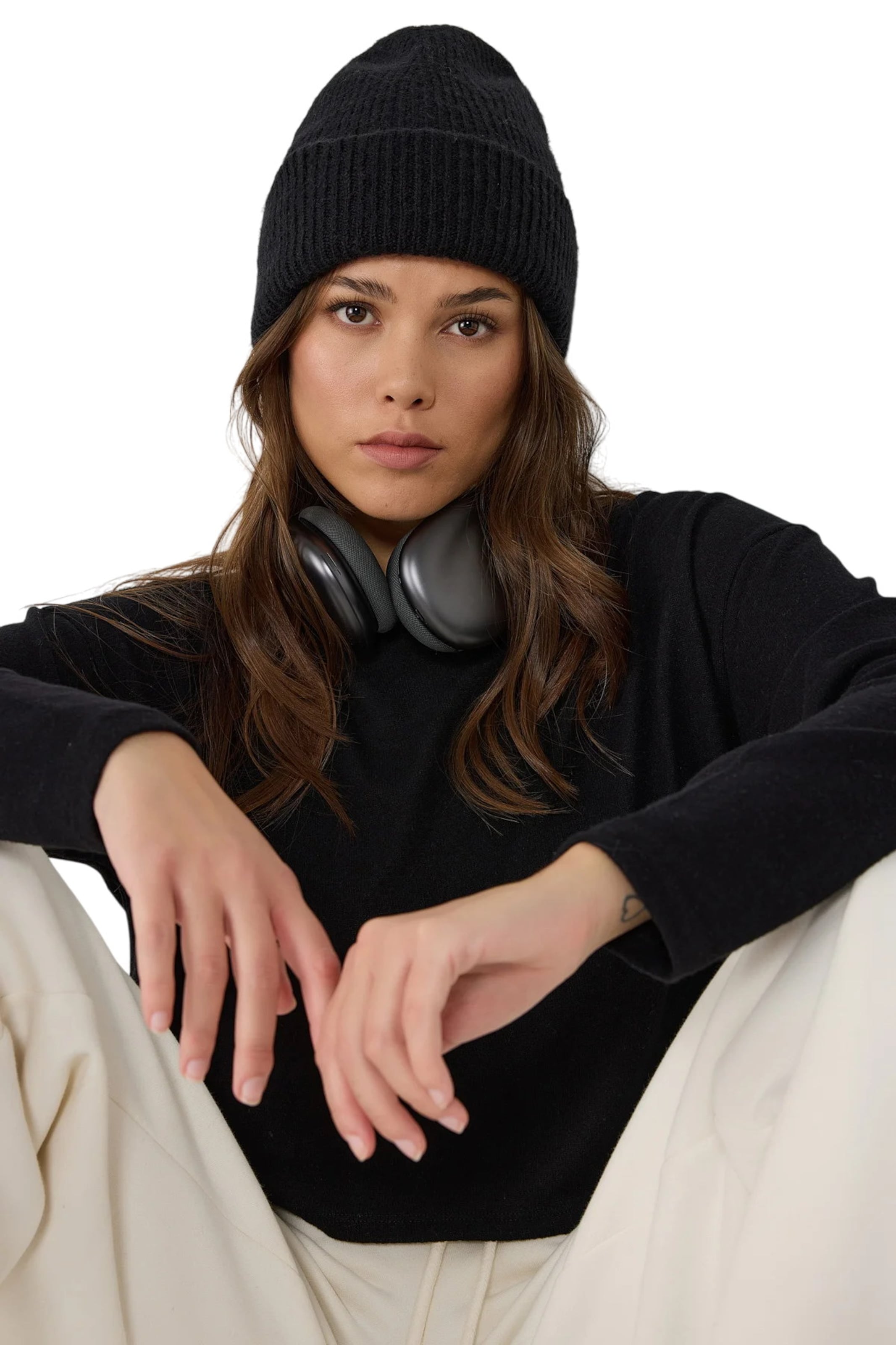 No Matter What Pullover in Schwarz