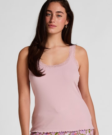 Hunkemöller Shirt body in Roze: voorkant
