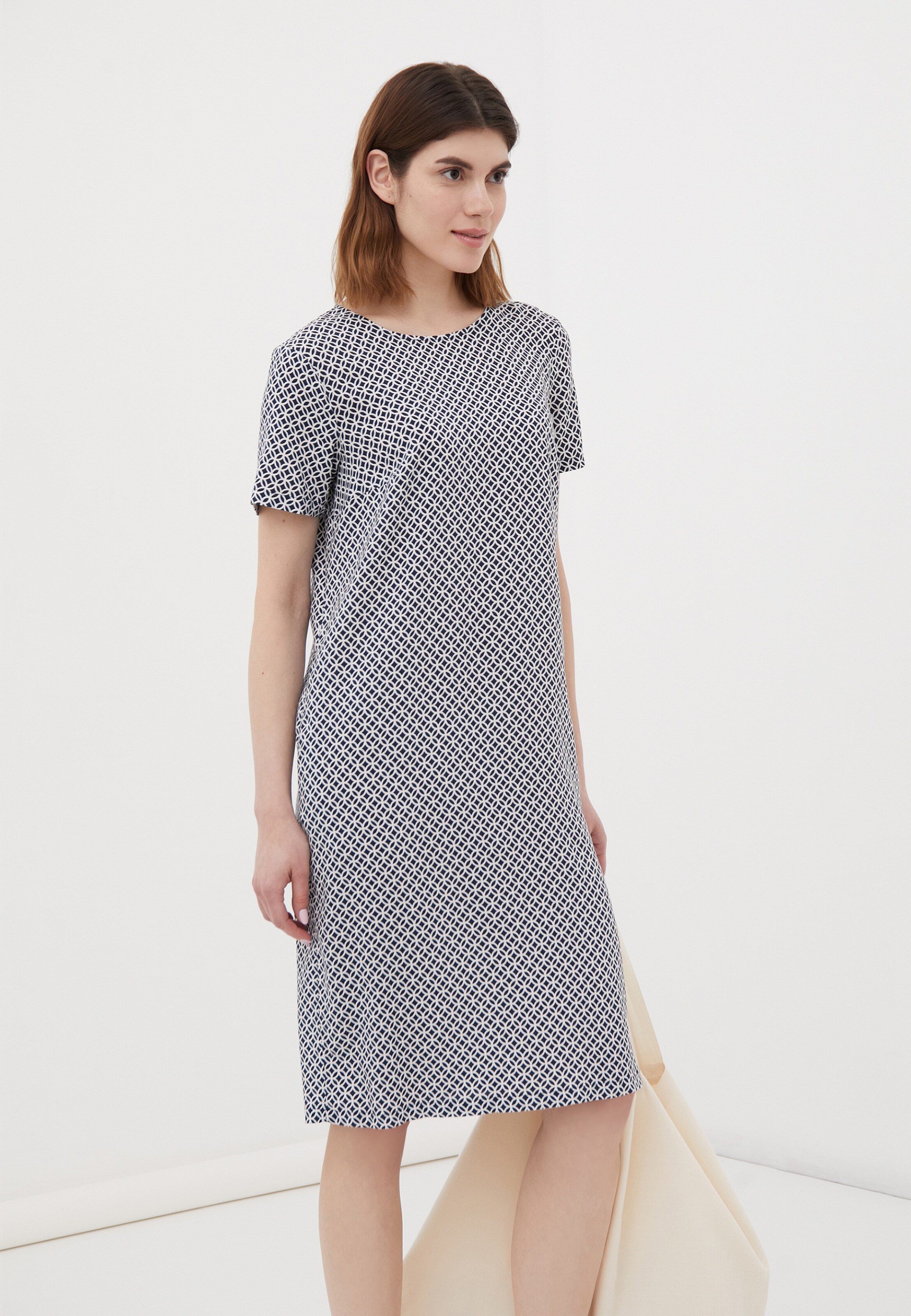 Frauen Große Größen Finn Flare Sommerkleid in Dunkelblau - SY04205 Frauen Große Größen Finn Flare Sommerkleid in Dunkelblau - SY04205