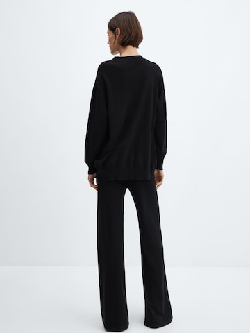 MANGO Loose fit Pants 'Vieira' in Black