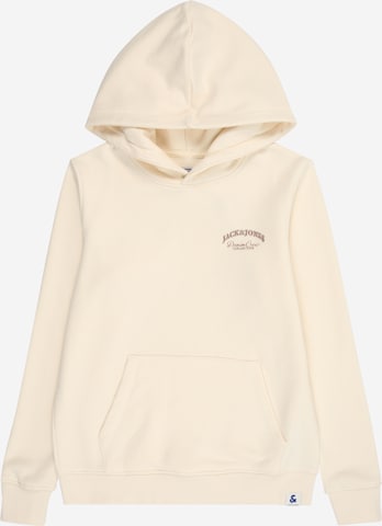 Jack & Jones Junior - Sudadera en blanco: frente