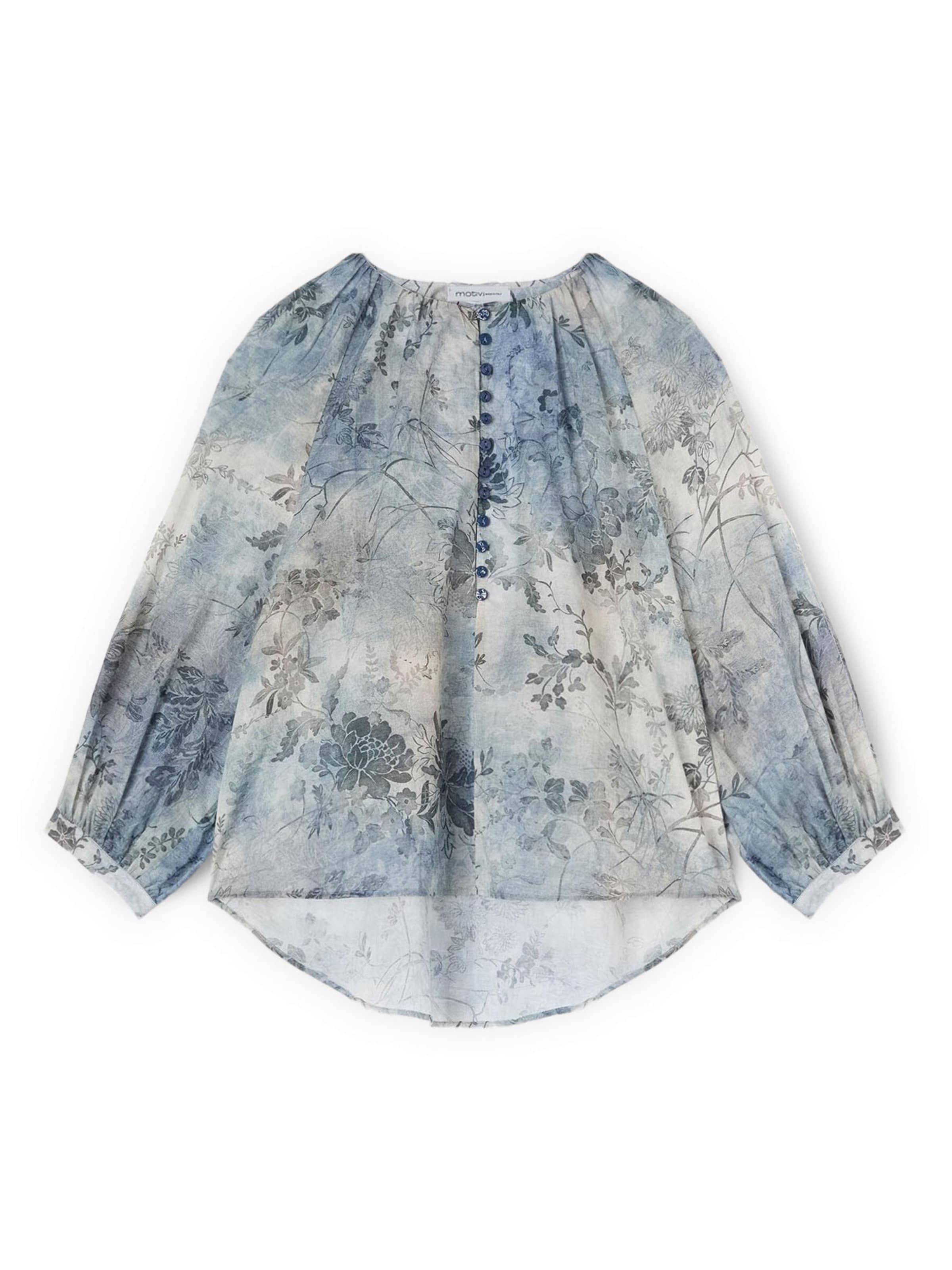 Camicia da donna di MOTIVI in blu: frontale