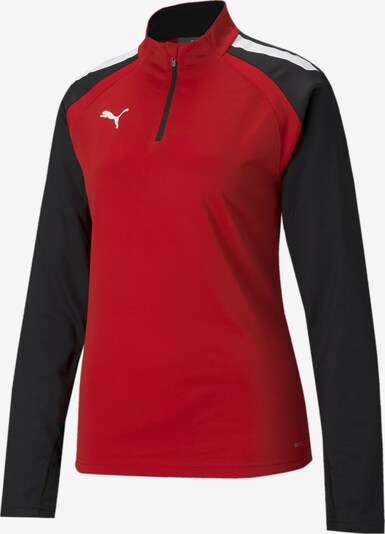 PUMA Sportief sweatshirt 'TeamLIGA' in de kleur Rood / Zwart / Wit, Productweergave