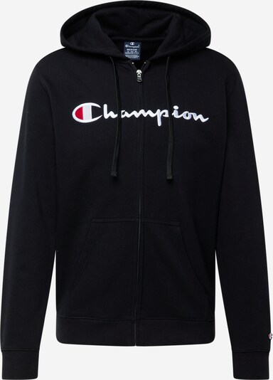 Champion Authentic Athletic Apparel Sweatjacke in feuerrot / schwarz / weiß, Produktansicht