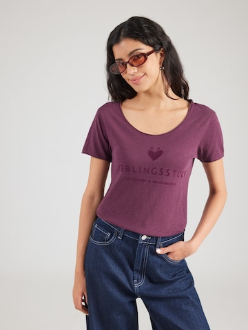 LIEBLINGSSTÜCK Shirts 'Cia' i lilla: forside