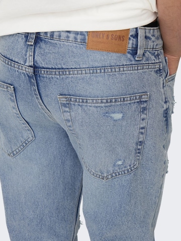 Only & Sons Tapered Jeans 'Avi' i blå