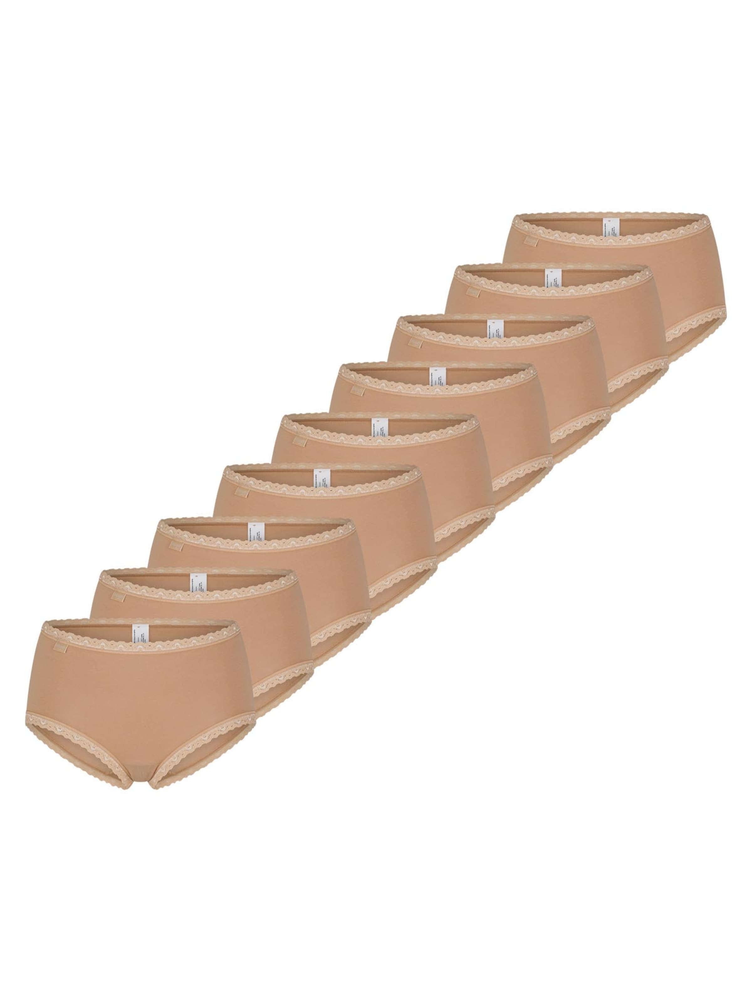 SLOGGI Slip '24/7 Cotton Lace' in Beige: front