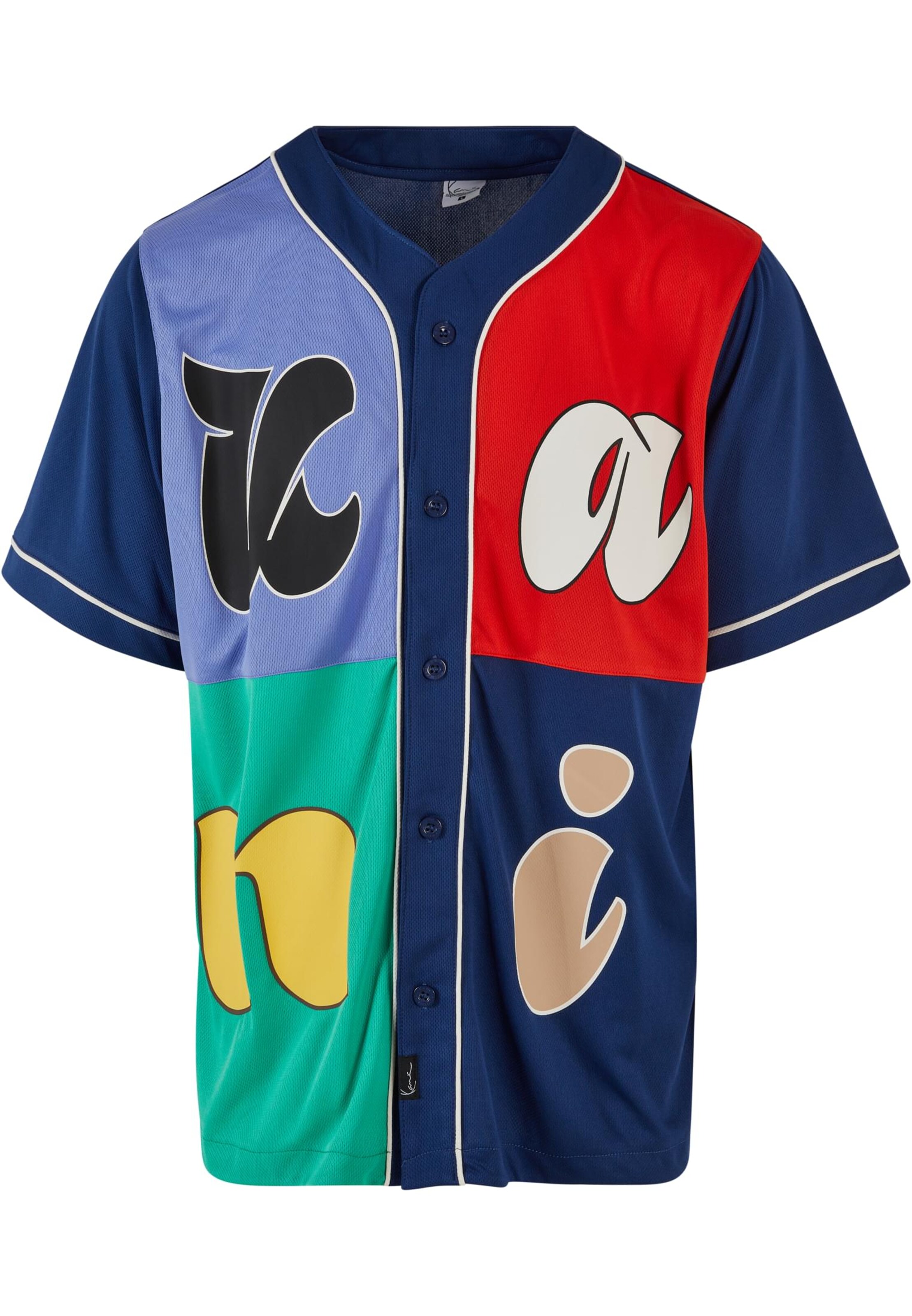 Vestes en maille Karl Kani en bleu : devant