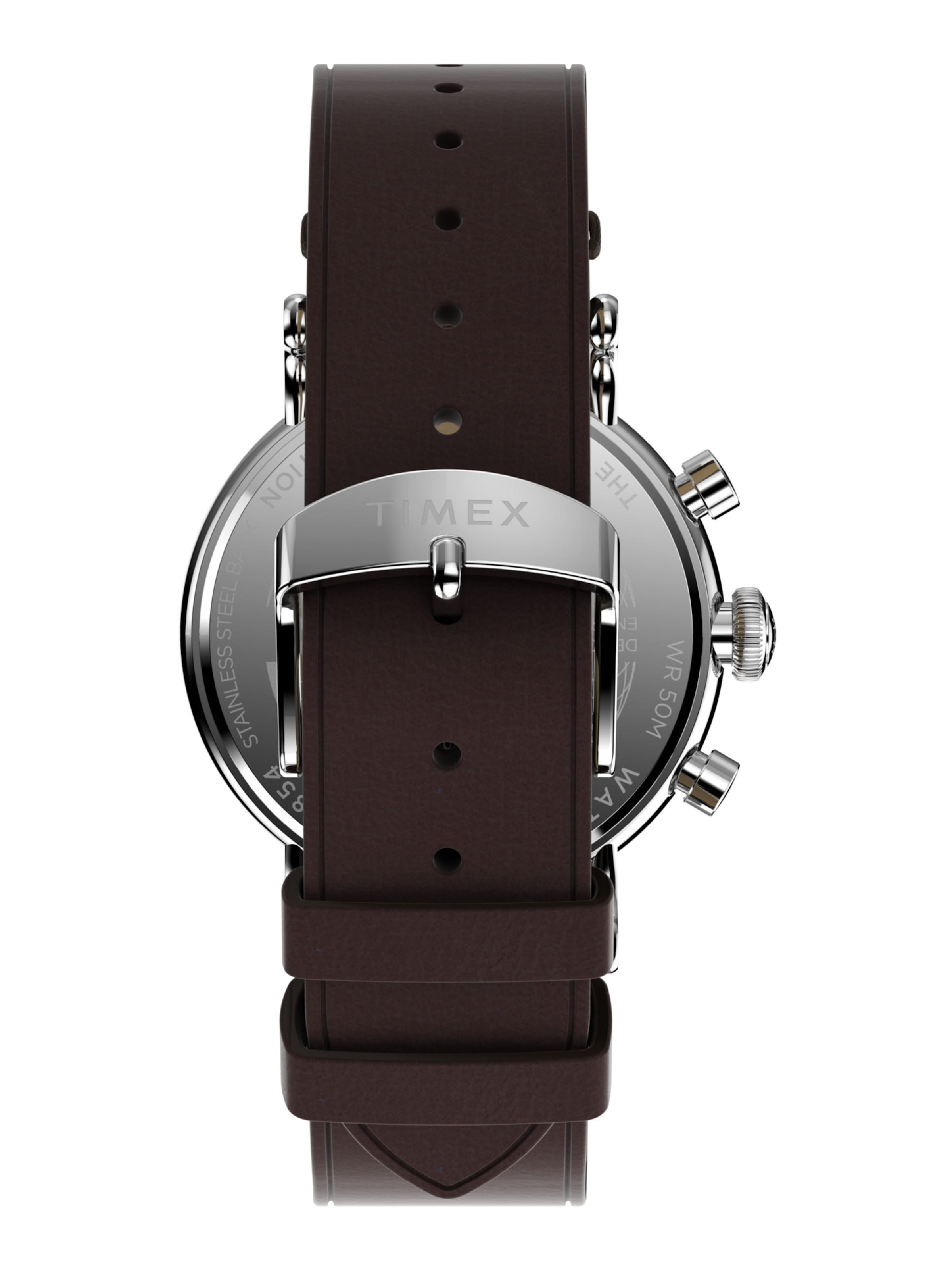 TIMEX Analogt ur 'Waterbury' i brun