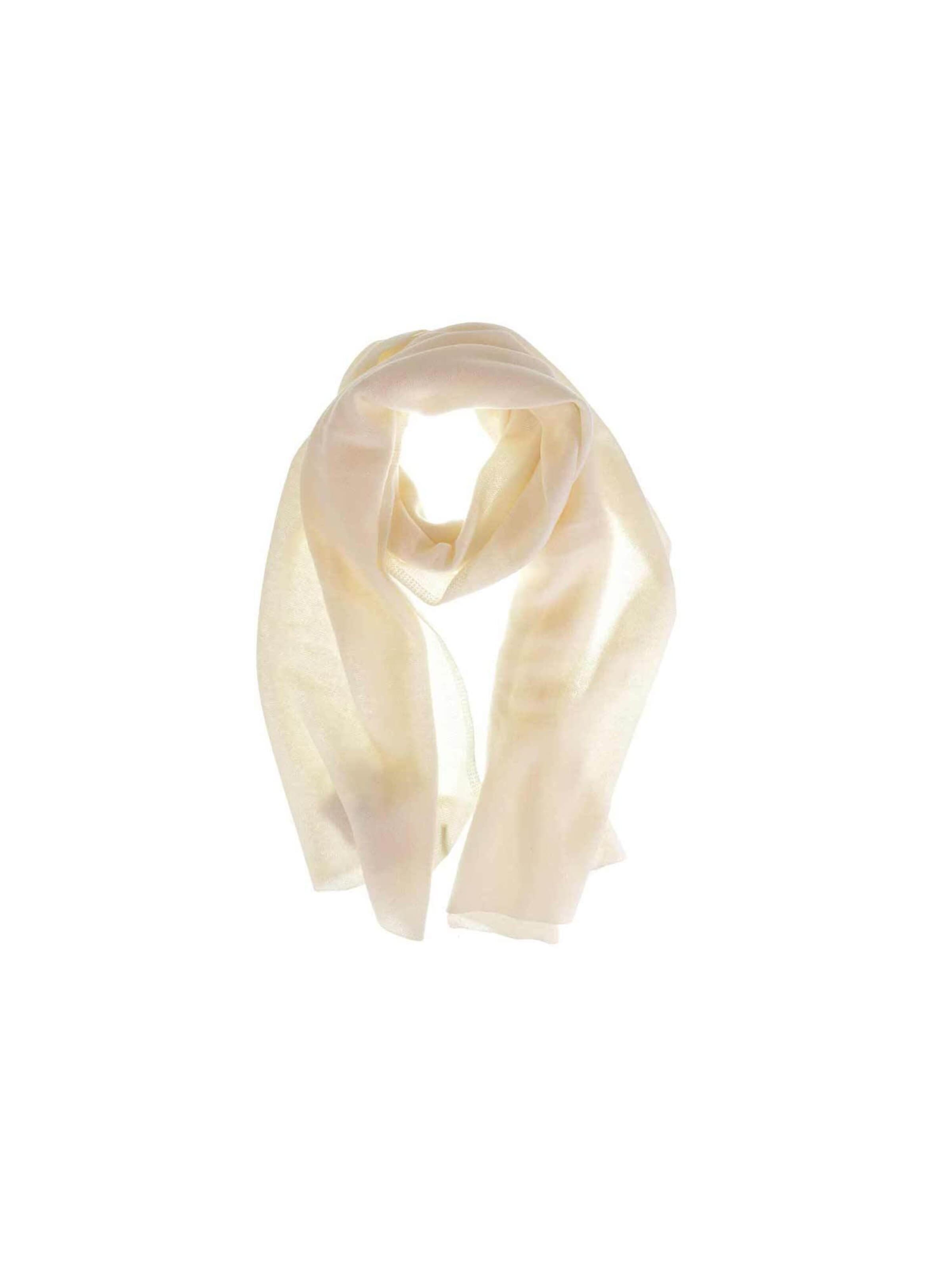 Seeberger Full Finger Gloves 'Schal' in White: front