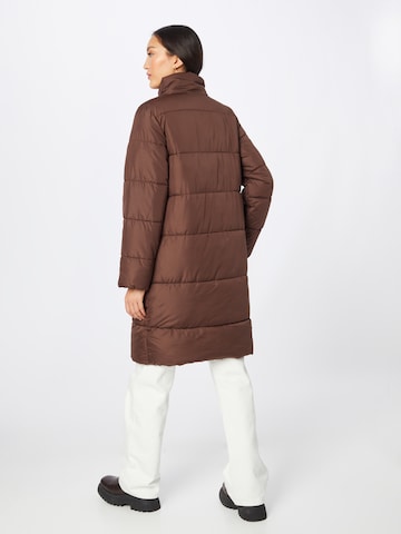 PIECES Winter Coat 'LIMA' in Brown