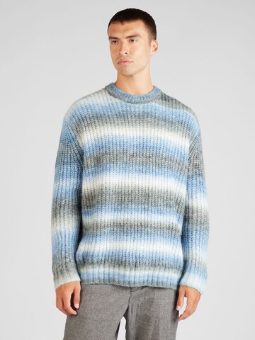 TOPMAN Sweter w kolorze niebieski: przód