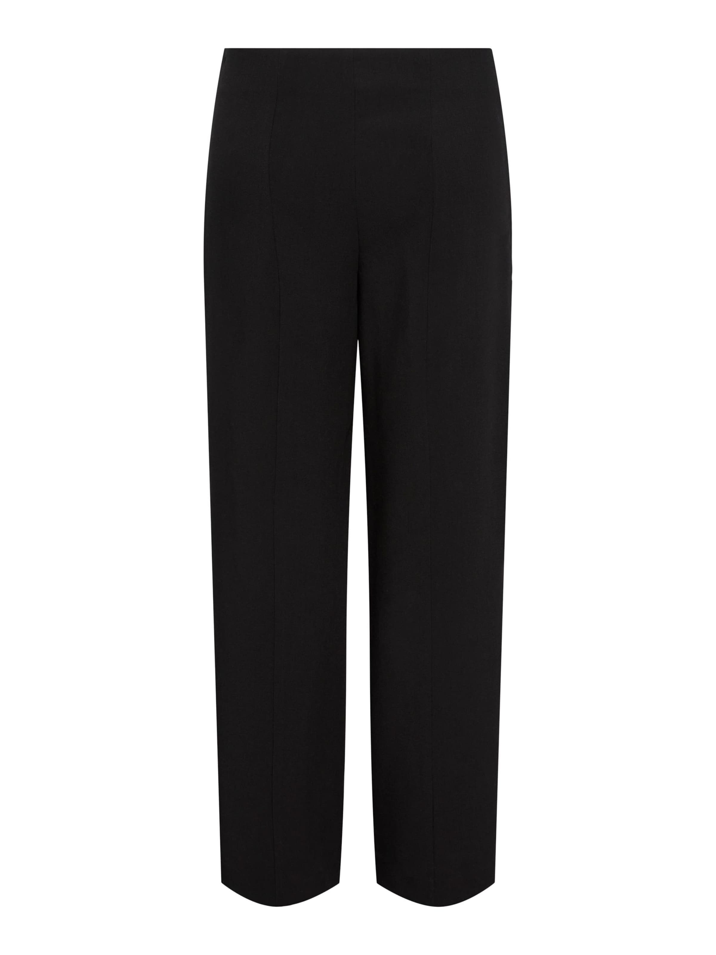 YAS Regular Veckad byxa 'POCKA' i svart