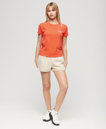 T-shirt fonctionnel Superdry en orange