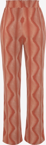 LASCANA - regular Pantalón de pijama en naranja: frente