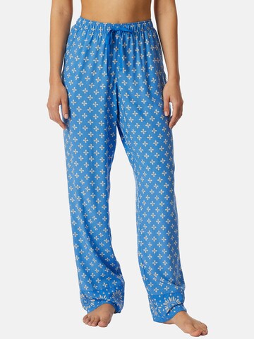 SCHIESSER - Pantalón de pijama ' Mix & Relax ' en azul: frente